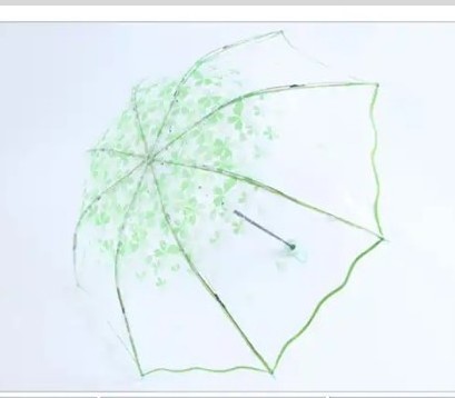 Umbrella Rain Woman 3 Fold Umbrellas For Kids Sakura Pink Umbrella Small Sunshade Transparent