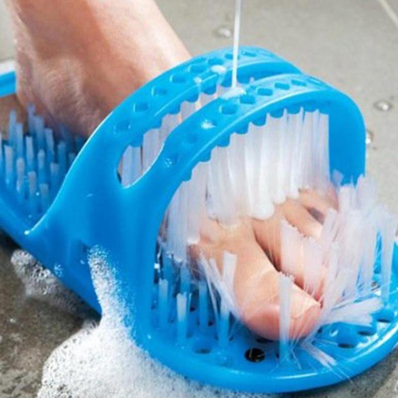 Hot sell Plastic Bath Shower Feet Massage Slippers Bath Shoes Brush Pumice Stone Foot Remove Dead Skin Foot Care Tool 28cm*14cm*10cm in stock