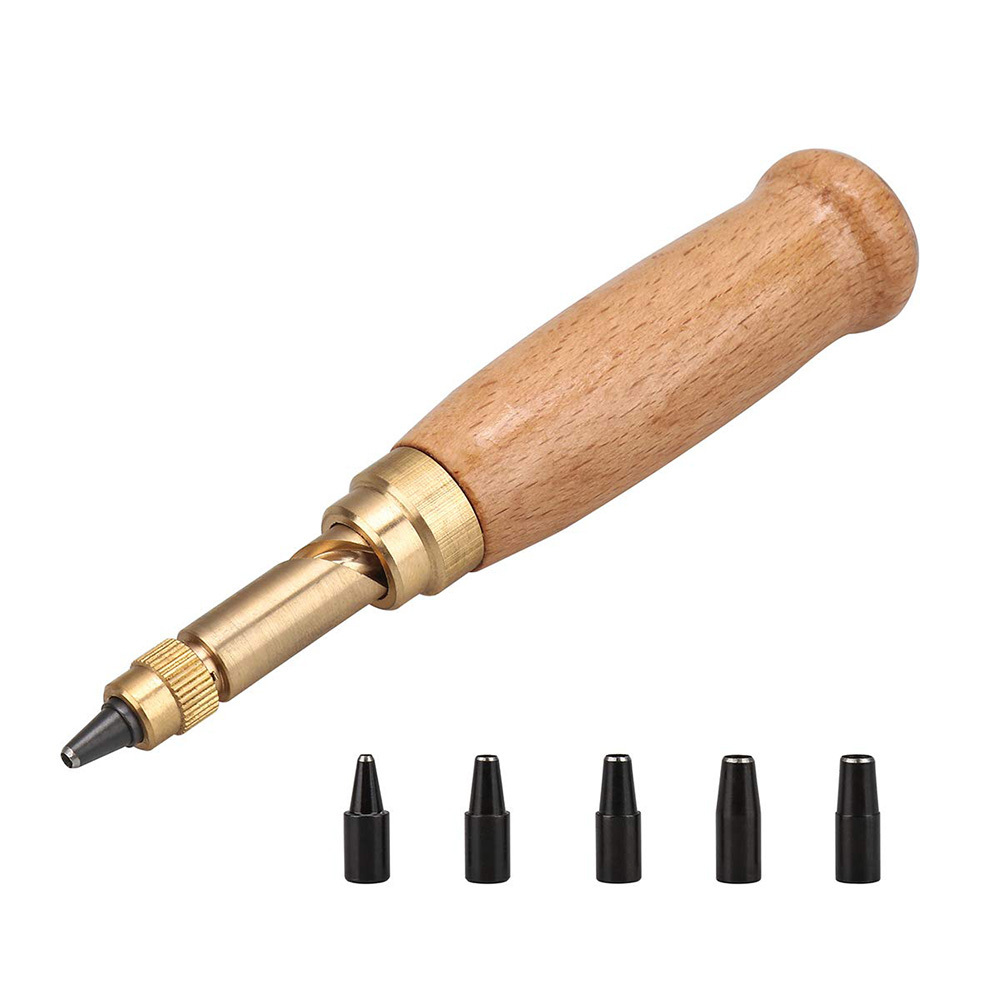 Leather Screw Hole Punch Bookbinding Tool Kit Set Book Craft Drill Belts Hole Maker 1.5-4mm Sewing Leathercraft Paper Tools