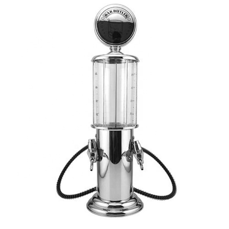 New Mini Beer Dispenser Machine Drinking Vessels Double Gun Pump With Transparent Layer Design Gas Station Bar For Drinking Wine