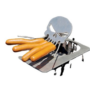 Stainless Steel Hot Dog Marshmallow Roaster For BBQ Camp Fire Skewer Stick Adults Shaped Roasting Tool Campfire Grill