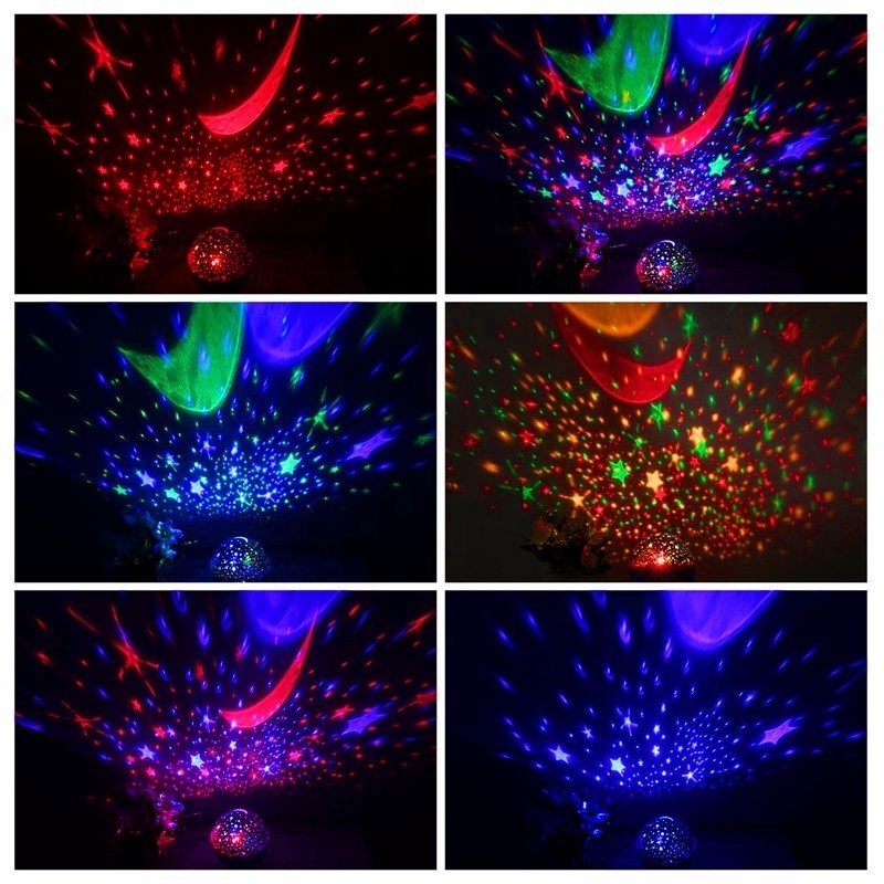 Stars Starry Sky LED Night Light Projector Luminaria Moon Novelty Table Night Lamp Battery USB Night light For Children