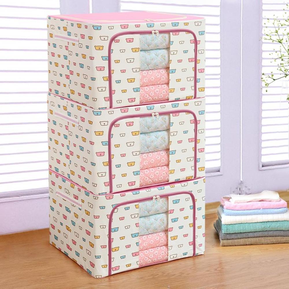 Custom Foldable Blankets Clothes Closet Organizer Oxford Storage Bag//