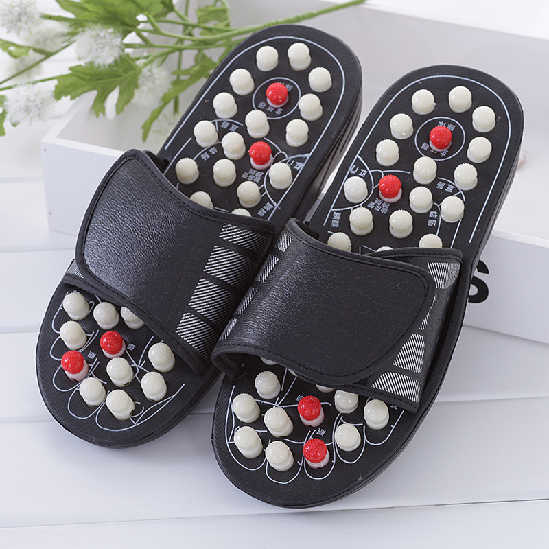 Acupoint Massage Slippers Sandal For Men Women Feet Chinese Acupressure Therapy Medical Rotating Foot Massager Shoes Unisex