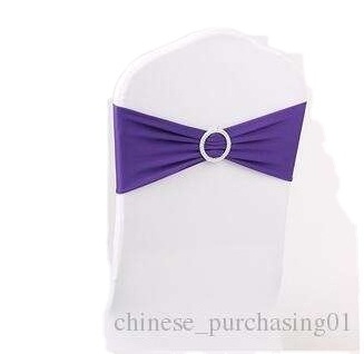 drop shipping 1 PC Spandex Wedding Chair Cover Sash Bands Wedding Party Birthday Chair Decoration ANI-043