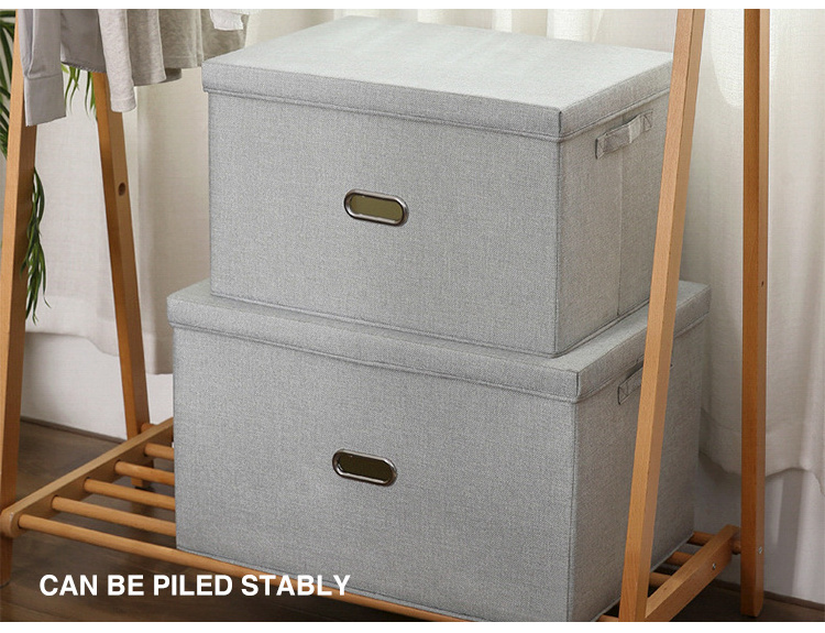 Household Items Foldable Storage Box Organizer, Fabric Storage Boxes Organizer Kids Folding Storage Box