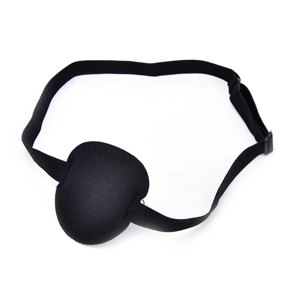 1Pcs Black Pirate Eye Patch Mask Eyeshade Plain Fancy Costume for Adult Lazy Eyes