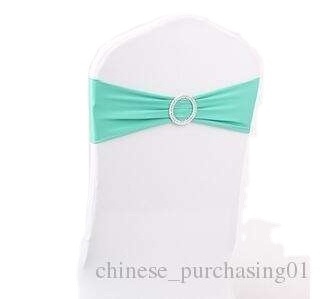 drop shipping 1 PC Spandex Wedding Chair Cover Sash Bands Wedding Party Birthday Chair Decoration ANI-043