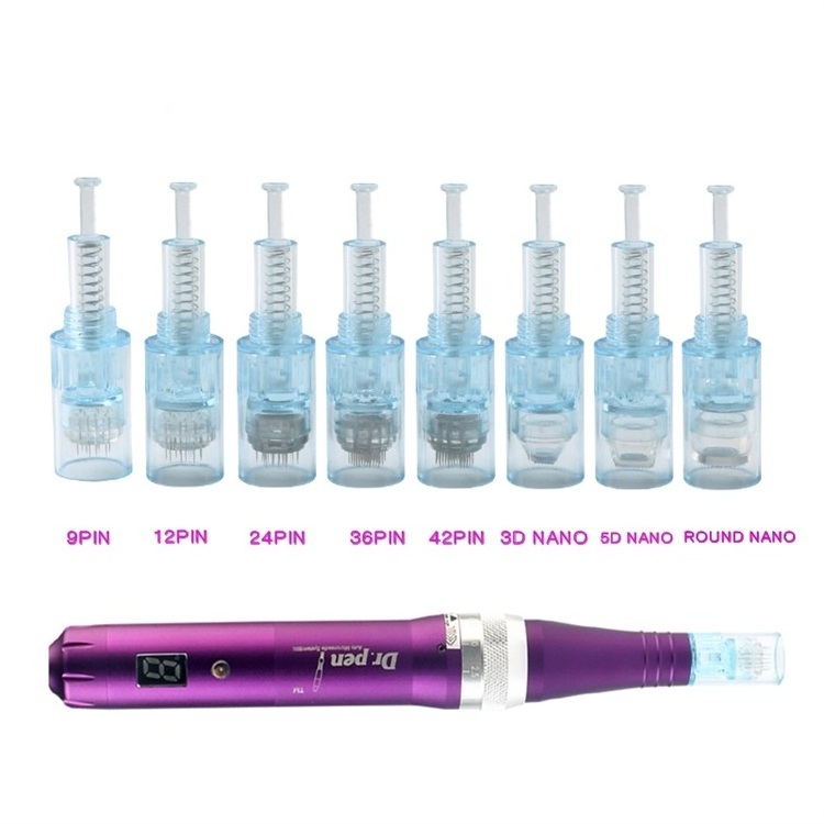 Micro needling dr pen m8 cartridges derma pen microneedling nano needles X5 cartridges X5 Needles