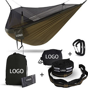 Hot selling outdoor portable parachute nylon camping hammok/hamock/hamak/hammock with tree strap