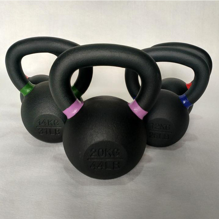 Wholesale Fitness Powder Coated Kettlebell Handle Cast Iron Kettlebell Competition