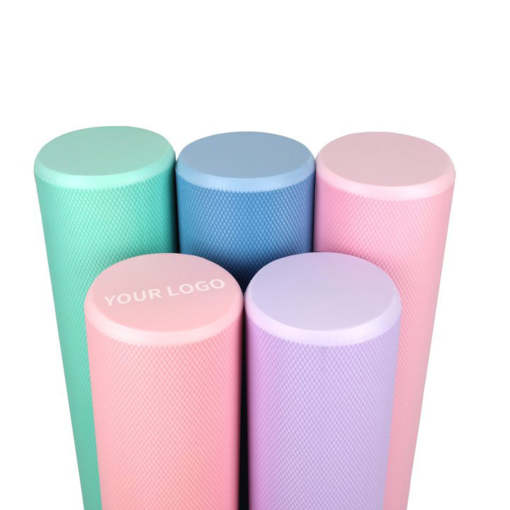 Free Sample custom logo Eva Fitness Foam Roller Exercise High Density Massage deep muscle Yoga Foam Rollers