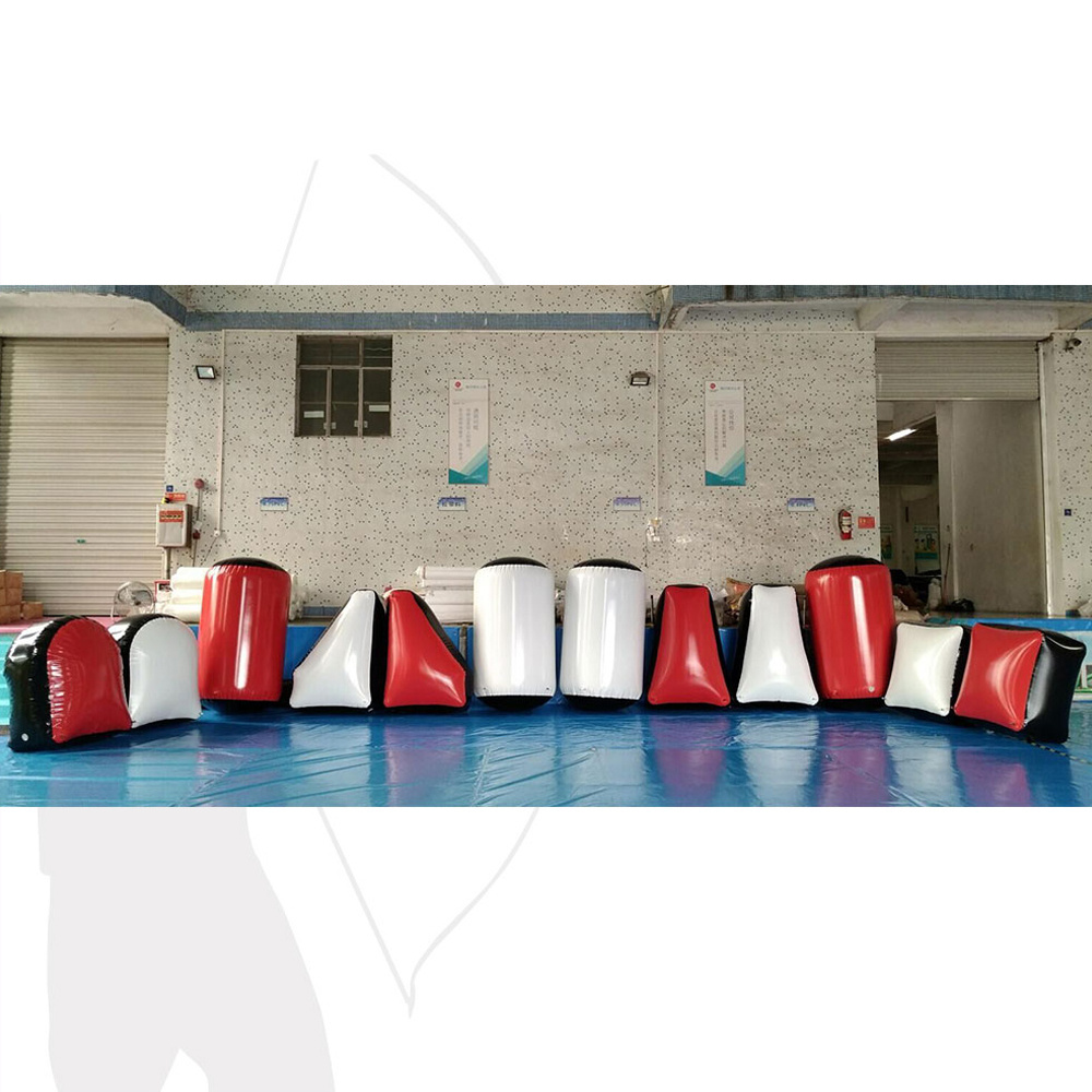 Black And White Inflatable Paintball Bunker Wall, Inflatable Air Arena In Guangzhou YL Inflatables Limited