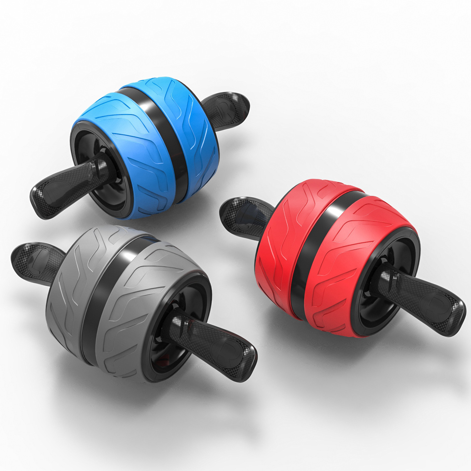 Custom Logo Wheel Roller for Abdominal Training with Dual Stable Wheels and Automatic Bounc roller wheels