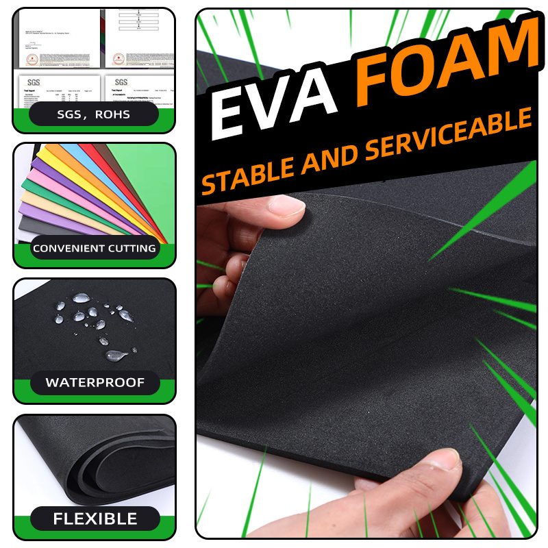 Eva Box Inner Liner Foam Cushioning Cosmetics Toolbox CNC Carving Color Flocking Sponge