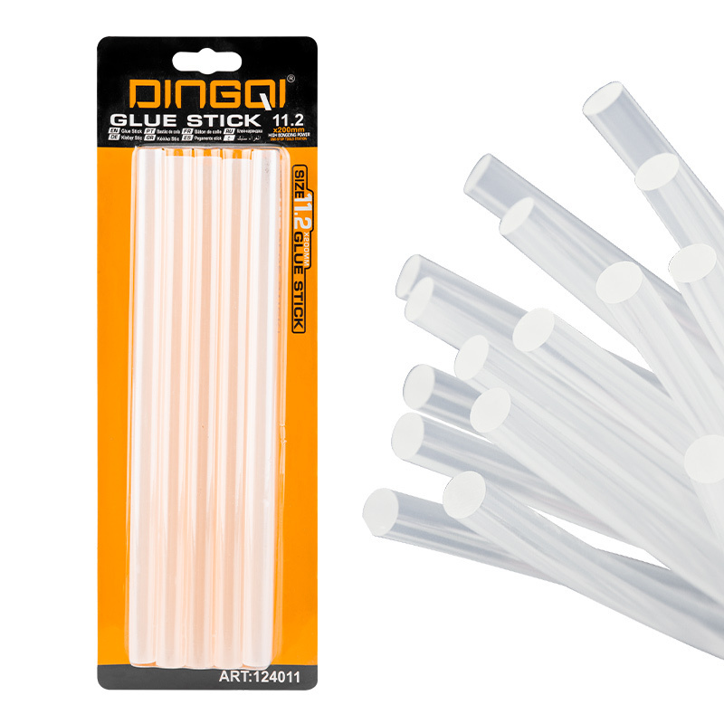 DINGQI 10pcs 150mm 200mm 100% transparent hot melt glue stick adhesive stick with ready stock