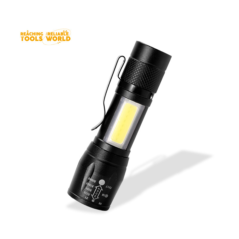 DINGQI LED Mini Tactical Flashlight Android Interface Rechargeable Mini Flashlight