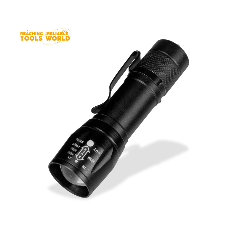 DINGQI LED Mini Tactical Flashlight Android Interface Rechargeable Mini Flashlight