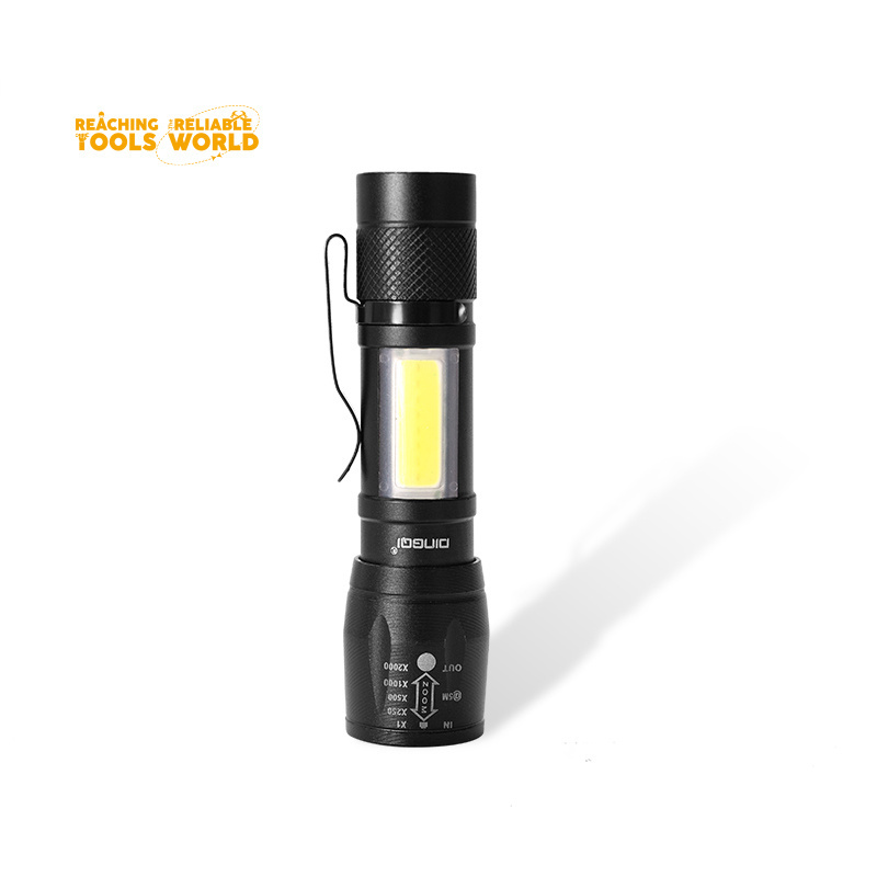 DINGQI LED Mini Tactical Flashlight Android Interface Rechargeable Mini Flashlight