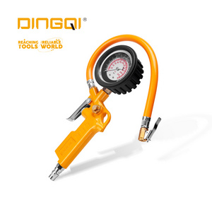 DingQi Factory Portable Heavy Duty Function Car Motorcycle Bicycle Auto Inflating Air Tire Inflator Pressure Gauge With 200psi