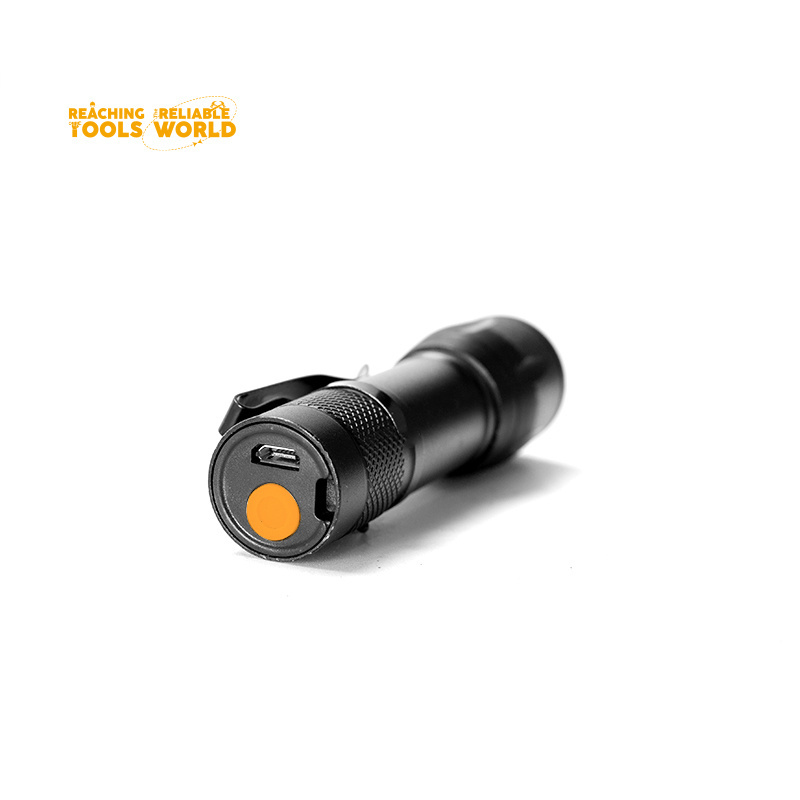 DINGQI LED Mini Tactical Flashlight Android Interface Rechargeable Mini Flashlight