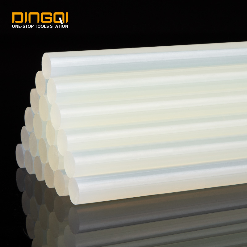 DINGQI 7*16mm 11*20mm transparent non water soluble economical adhesive glue packaging hot melt glue stick