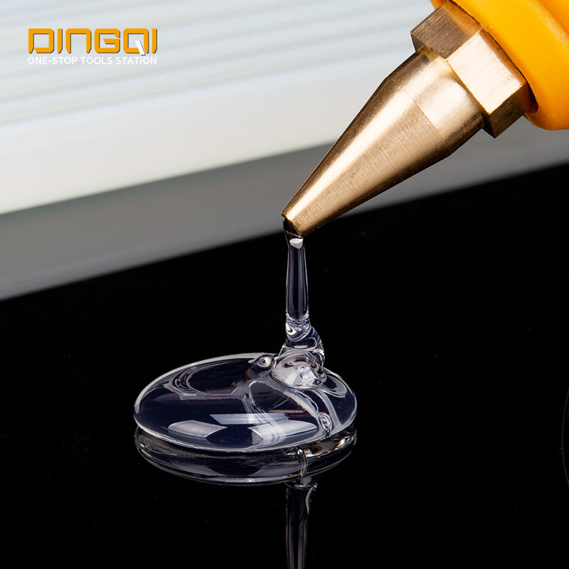 DINGQI 7*16mm 11*20mm transparent non water soluble economical adhesive glue packaging hot melt glue stick