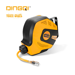 DINGQI latest hot sale pneumatic PU MESH extension retractable spring automatic high pressure air hose reel