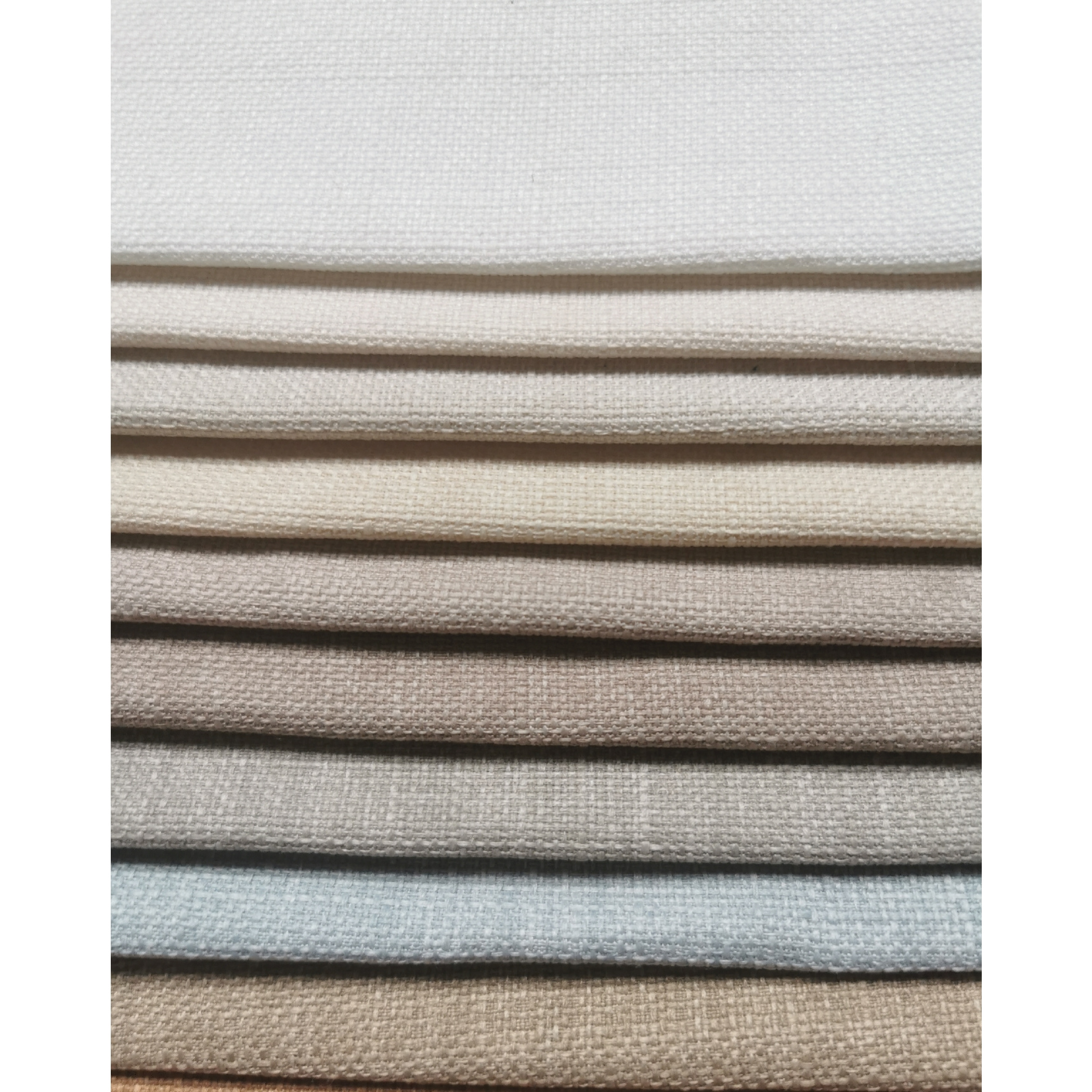 Free Sample Wholesale Home Textile Upholstery 100% Polyester Linen Fabric Linen Sofa Fabrics