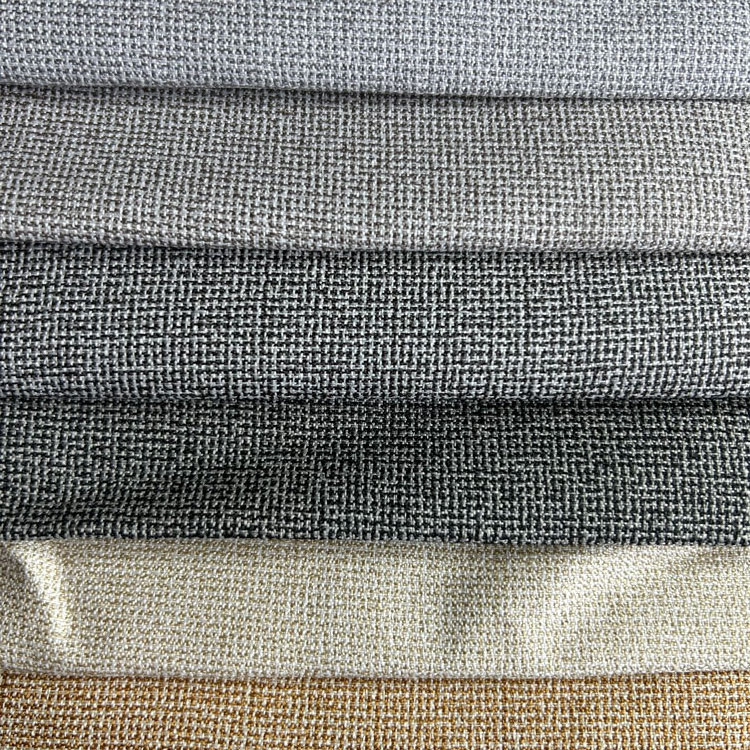 100% polyester imitation linen feels like linen flax fabric upholstery linen sofa fabric for furniture textile