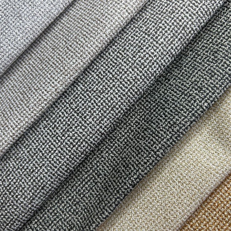 100% polyester imitation linen feels like linen flax fabric upholstery linen sofa fabric for furniture textile