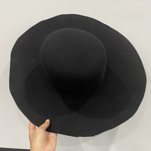 100% Australian wool fiber wool wide brim capeline hat body semi-hat for make wool felt hats