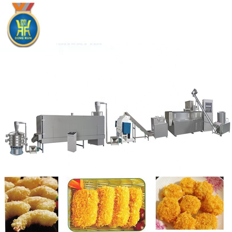 chicken nugget panko gold bread crumbs coating machine