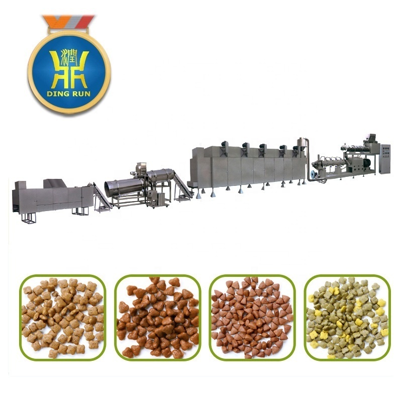 Nutritional Puffed Dry Cat Dog Food Production Line Kibble Machine Extrusion Pet Food Processing Machines