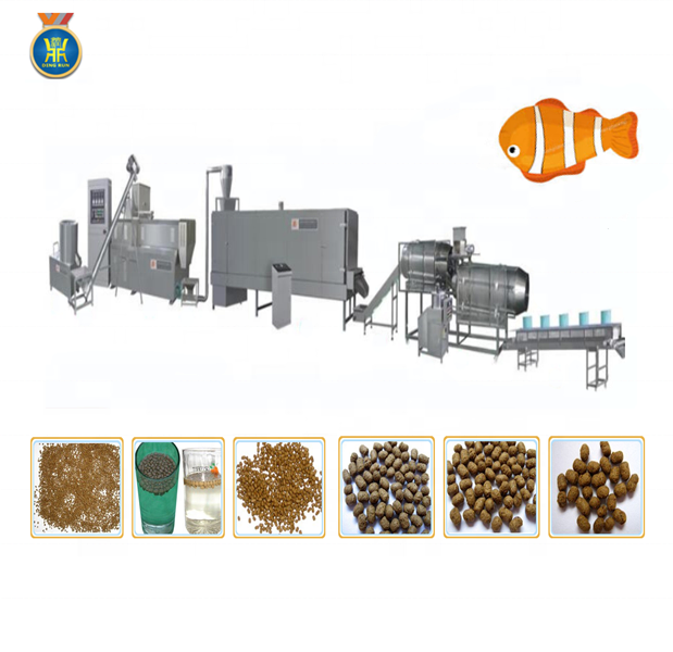 Full Automatic Floating Fish Feed Machine fish feed extruder machine