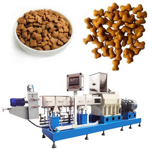 full production line dry dog pet food making processing machine