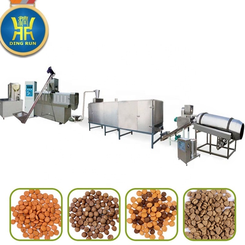 full production line dry dog pet food making processing machine