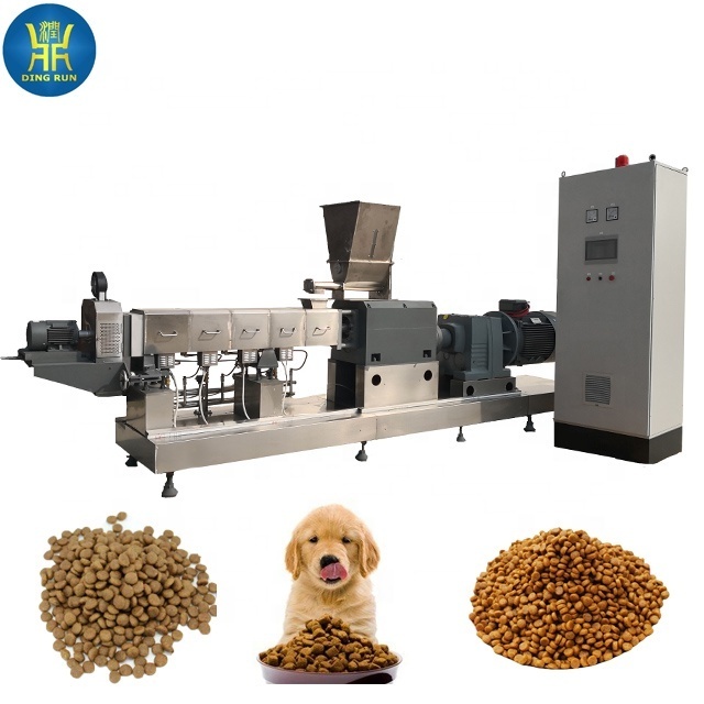 Nutritional Puffed Dry Cat Dog Food Production Line Kibble Machine Extrusion Pet Food Processing Machines