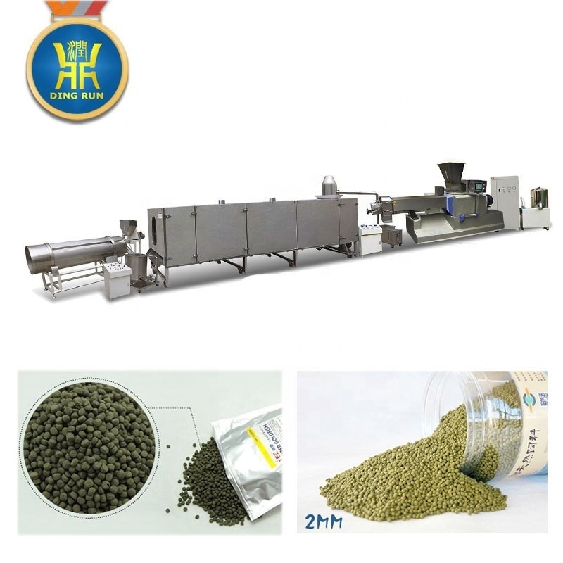 Dry type floating fish feed pellet extruder machine price