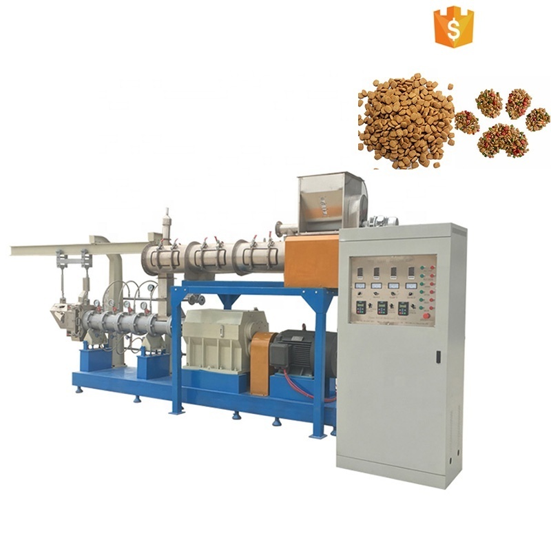 full production line dry dog pet food making processing machine