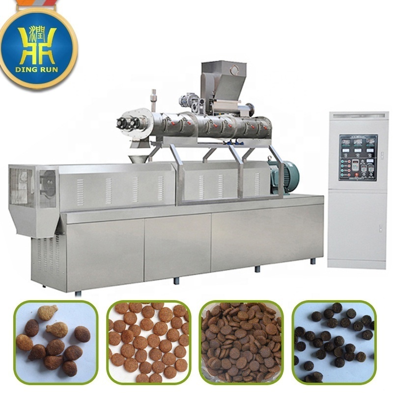 full production line dry dog pet food making processing machine