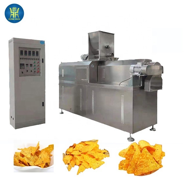 baked tortilla chips processing line extruder machine corn chips production equipments