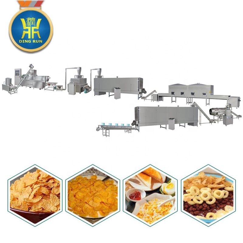 Frosted breakfast cornflakes Bulk Oats Cereal Corn Flakes processing machinery making Machine