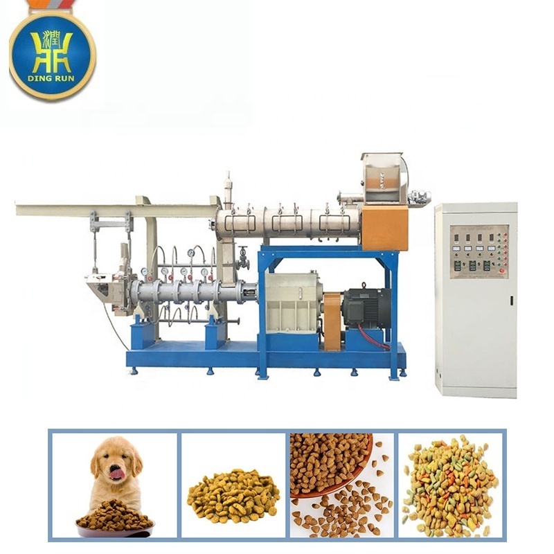 dry cat and dog food extruder manufacturing croquettes dog food machine