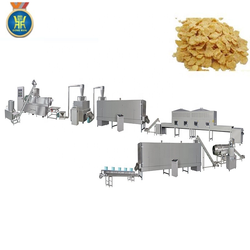 Frosted breakfast cornflakes Bulk Oats Cereal Corn Flakes processing machinery making Machine