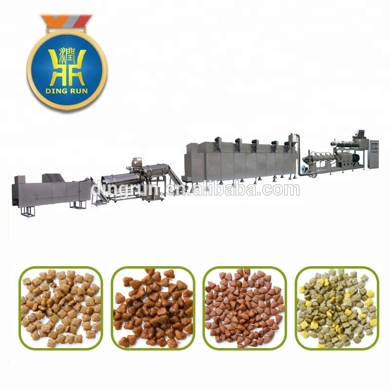 Dry wet pet food pellet processing making extruder machine dog food machine