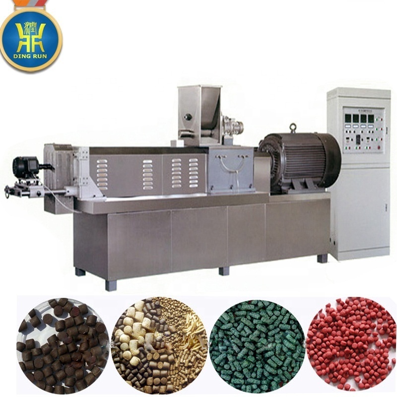 Dry type floating fish feed pellet extruder machine price