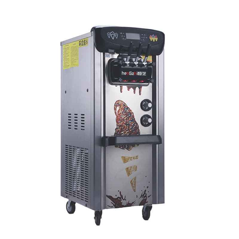 HENGZHI Wholesale Three Flavor Soft Ice Cream Making Machine Commercial Ice Cream Maker Soft Service Ice Cream Machine