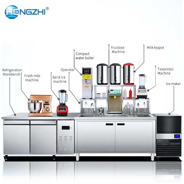 HENGZHI High Quality Full Set Bubble Tea Equipment Milk Tea Machine for Boba Tea Shop