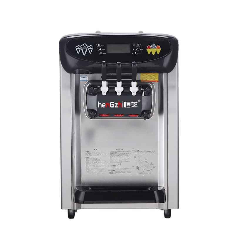 HENGZHI Wholesale Three Flavor Soft Ice Cream Making Machine Commercial Ice Cream Maker Soft Service Ice Cream Machine